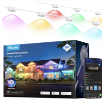 Govee Permanent Outdoor Lights Pro, 200ft with 120 RGBIC LED Lights for Daily and Accent Lighting