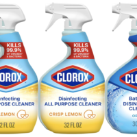 Clorox Disinfecting All-Purpose Cleaner 32 Oz and Disinfecting Bathroom Cleaner, Household Essentials, 30 Oz, Pack of 3