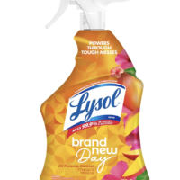 Lysol All Purpose Cleaner Spray, Multi-Purpose Disinfecting Spray, Kitchen & Bathroom Cleaner, Mango & Hibiscus Scent, 32 Fl Oz