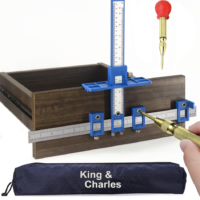 King&Charles Cabinet Hardware Jig, Cabinet Handle Jig with Automatic Center Punch